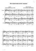 Partitura Jesukristori kendu ezkero